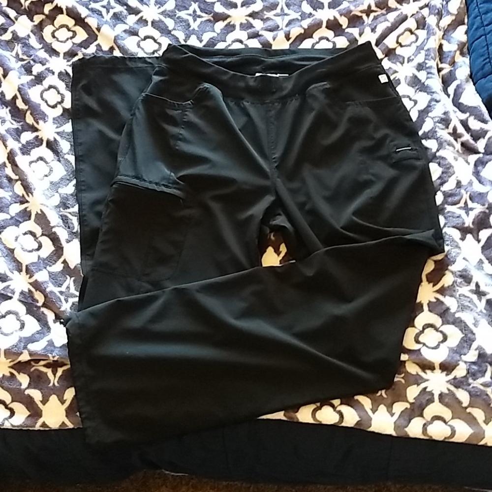Black Scrub Pants Large TALL